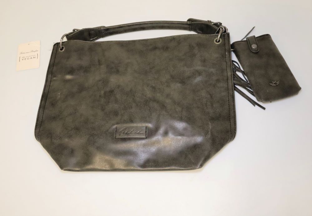 Fritzi aus Preussen Damen Hobo Schultertasche Tasche Grau (Black