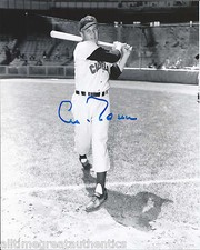 CLEVELAND INDIANS AL ROSEN HAND SIGNED AUTHENTIC 8X10 PHOTO E w/COA 