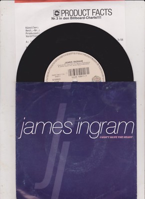 7'' - James Ingram / I don´t have the Heart - PROMO 