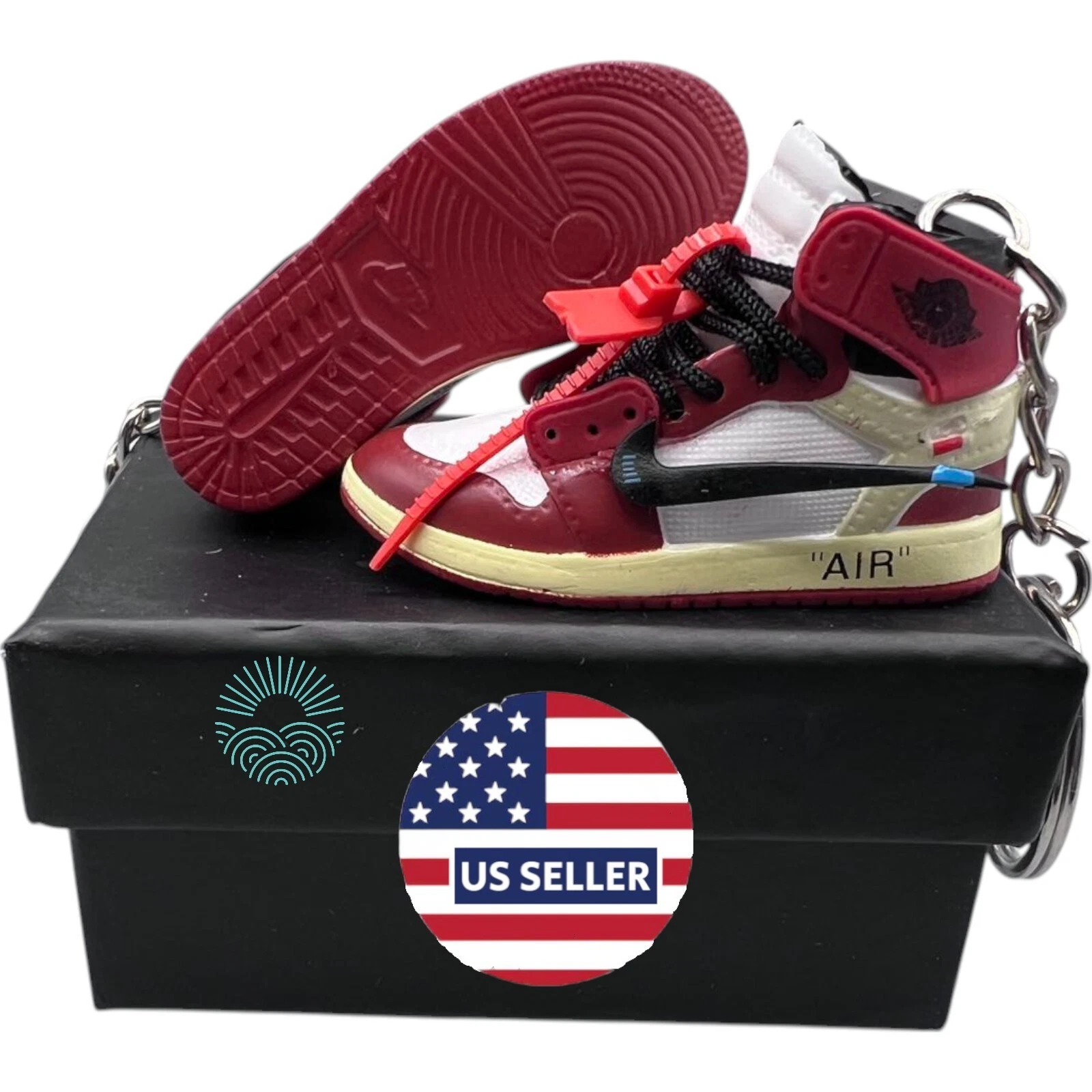 Porte clés Chaussures Mini Jordan / AJ Sneaker Trainer Keyrings   Mini Porte clés Chaussures 3D
