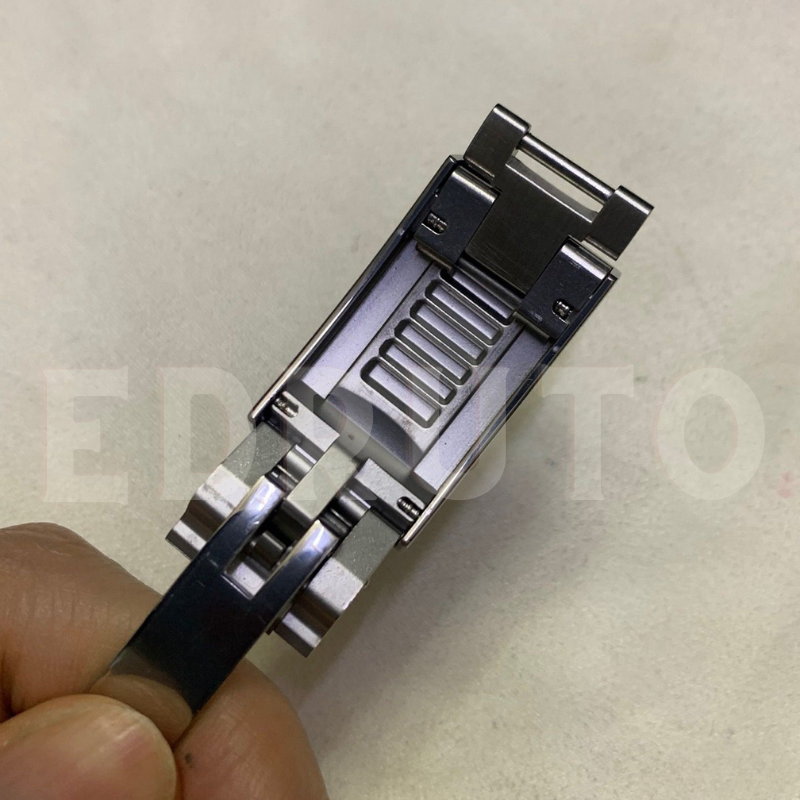 904L SS Glide Slider Lock Folding Buckle Fits Rolex Submariner