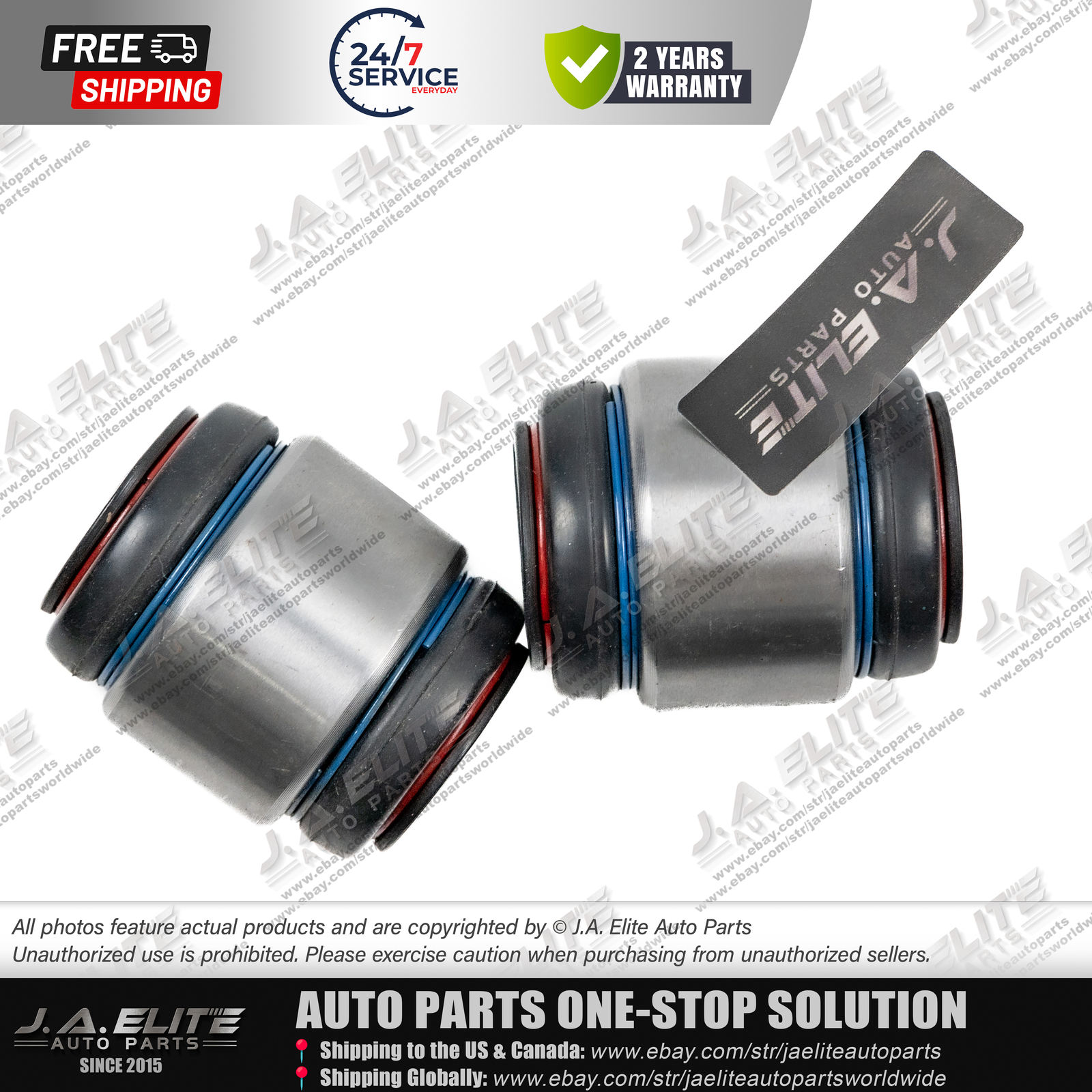 2pcs Rear Lower Control Arm Bushing fit Maserati Ghibli Quattroporte, 670036580