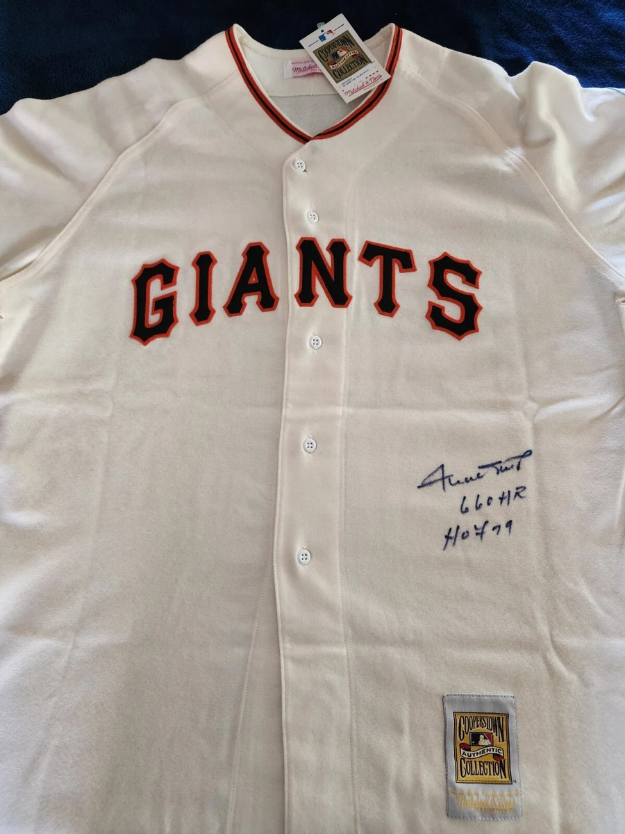 Willie Mays Signed - Mitchell & Ness 1951 Giants Jersey - PSA DNA - Auto