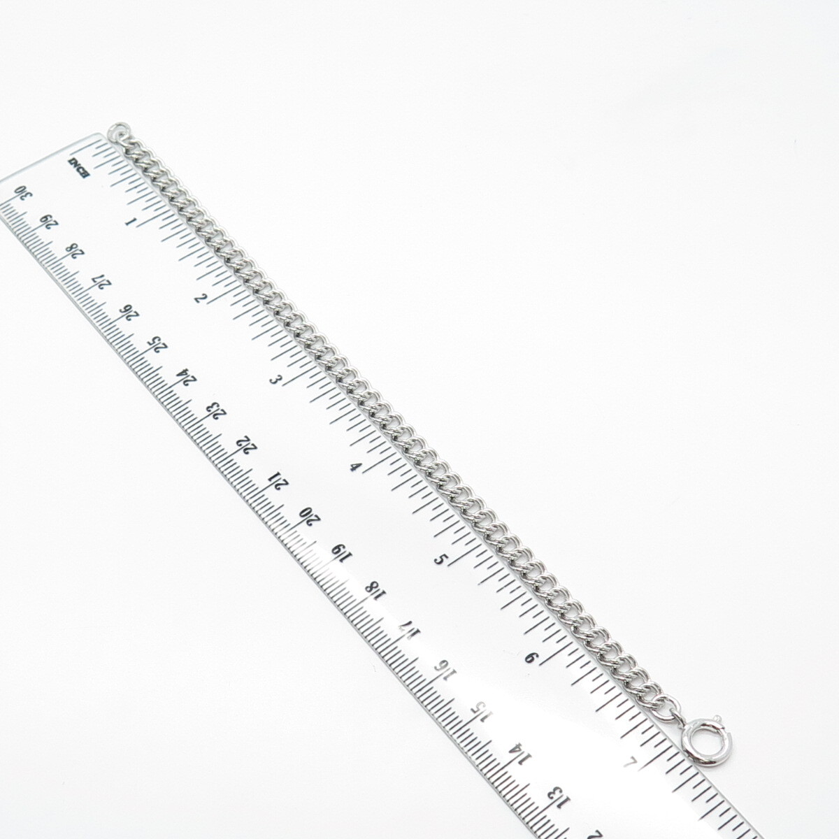 925 Sterling Silver Vintage Double Cable Link Bracelet 7