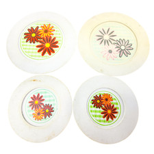 Vintage Chilton Play Dishes Floral Plastic Plates Toy Kitchenware Set Mixed Size