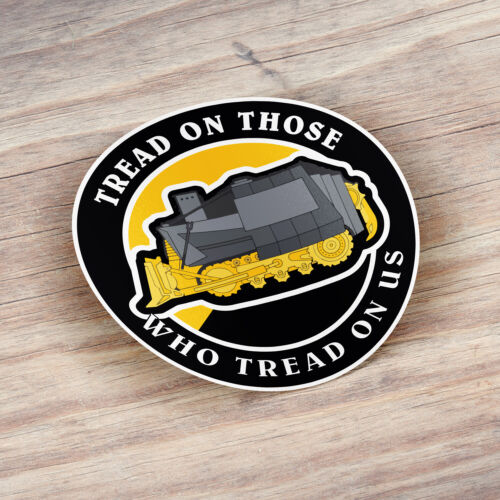 Calcomanía de vinilo pegatina para parachoques de coche Killdozer Tread On Those Who Tread Us - Imagen 4 de 4