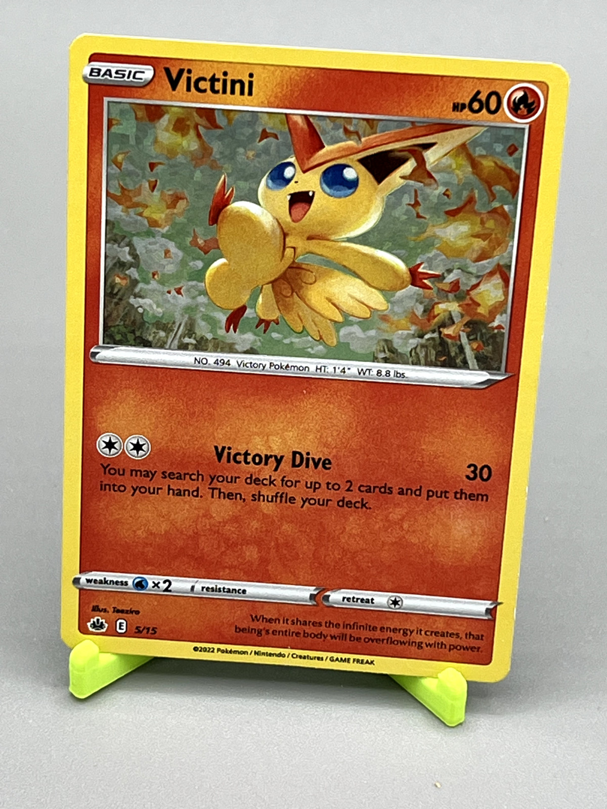 Victini 5/15 Pokemon Card McDonald's 2022 Holo 60 HP lightly Played C3 