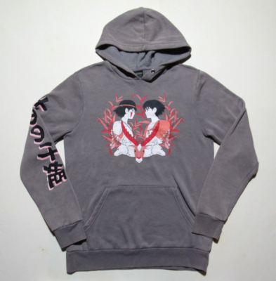 Princess Mononoke Hoodie Mens XS Gray Studio Ghibli Official Pullover Anime  | eBay