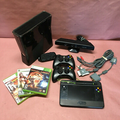 Xbox 360 Slim S Console, 3 Games, OEM Controllers, Udraw Tablet, & More Tested! 