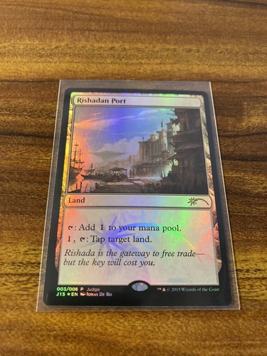 MTG✨RISHADAN PORT FOIL Judge Gift Promo✨DCI MINT RARE Land 2015 Ro Art UNPLAYED - Picture 5 of 8