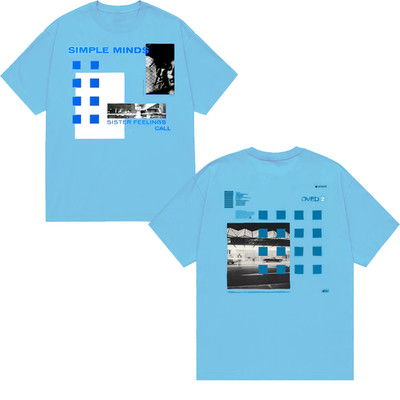 New Simple Minds Sister Feelings Call  in Carolina Blue T-Shirt All Size 2F876