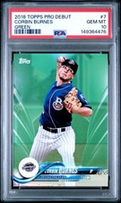 Corbin Burnes - 2018 Topps Pro Debut Green   PSA 10  #41/99