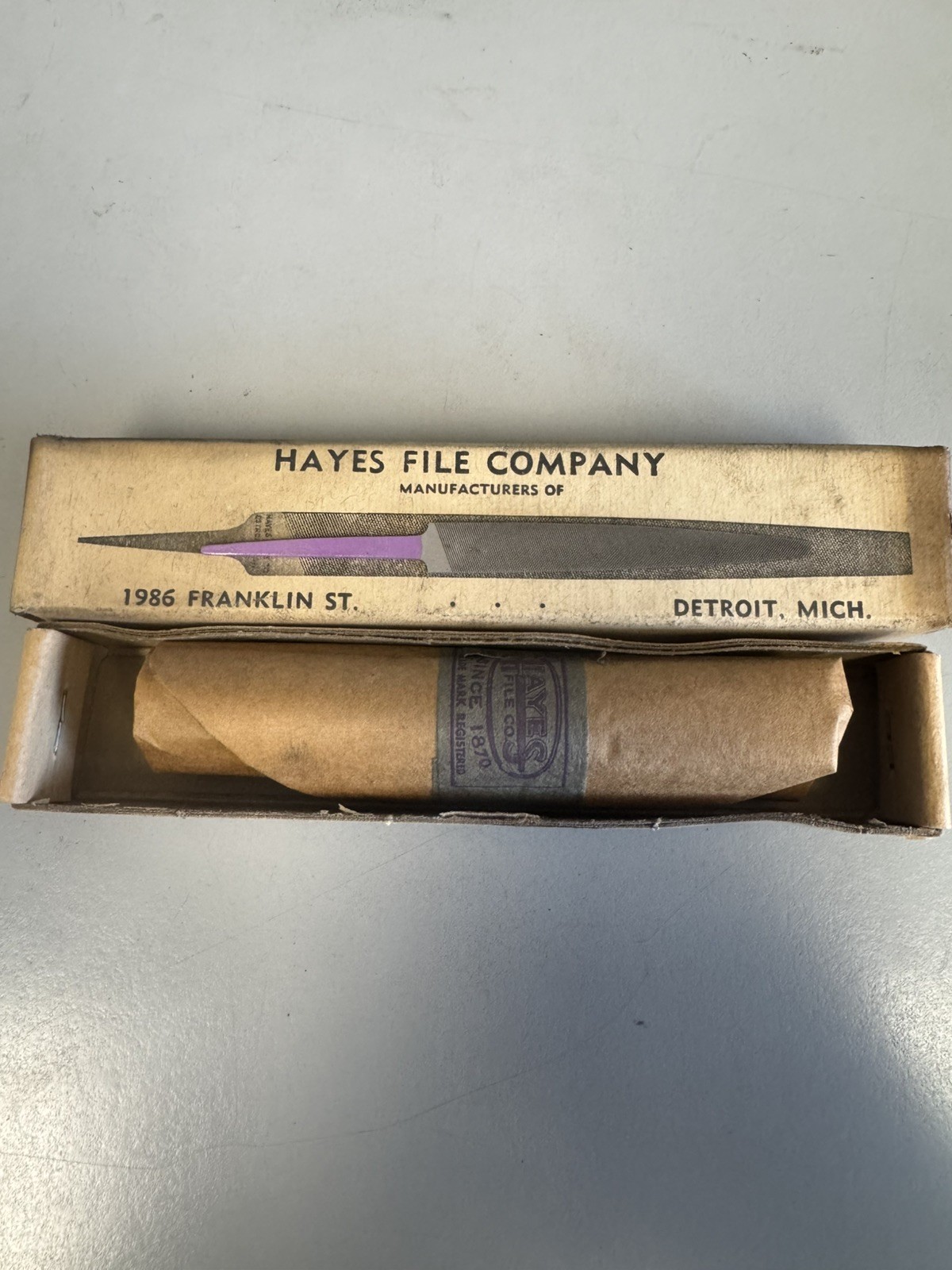 *Vintage* Hayes File Co 3" Knife Files No.0 One Dozen