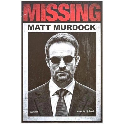 Daredevil Matt Murdock Missing Poster Marvel Netflix Wall Art Print Decor