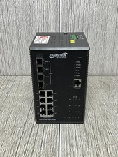 Transition Networks SISPM1040-384-LRT-B Managed 12-Port 10/100/1000T 8xPOESwitch