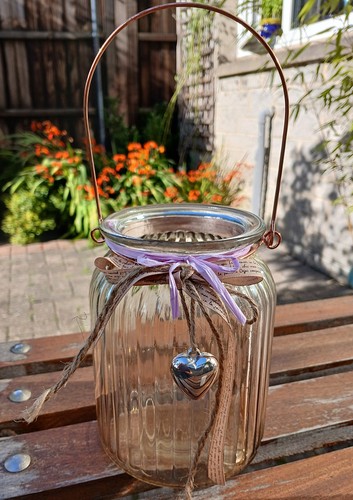 2 x GLASS LANTERNS - Picture 3 of 4