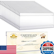 Kathfly 20x Clear Acrylic Business License Certificate Holder 10x4 Inches
