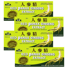 Red PANAX Ginseng Extract 12 years old Roots 6000 Mg Premium 4 Box 120 Bottles 