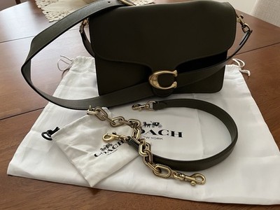 Tabby, New , Short Handle, Chain Handle, Cross Over Shoulder Strap, Soft Leather
