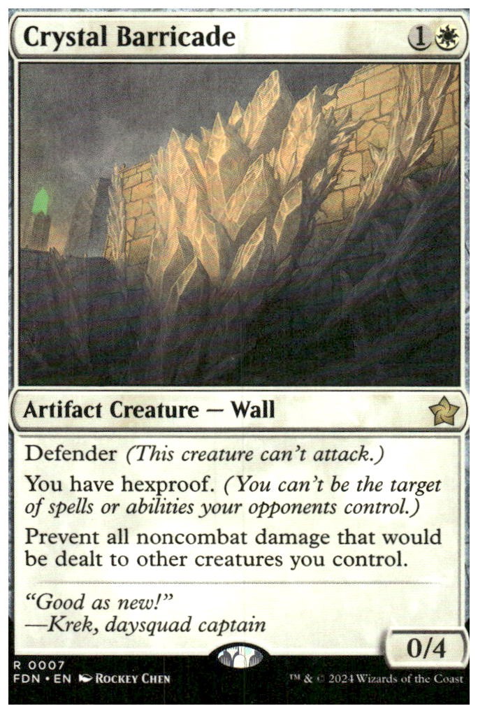 Foundations #7 Crystal Barricade