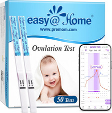 Ovulation Test Strips 50-Pack , FSA Eligible Ovulation Predictor Kit, Powered b