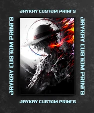 Monkey D. Luffy One Piece Anime Poster Print - No Frame