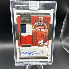 2021-22 Panini One and One Gold Jersey Autograph Patch /10 Bradley Beal Wizards