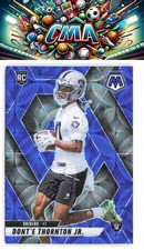 2025 Panini Mosaic #369 Dont'e Thornton Jr. Blue Scope