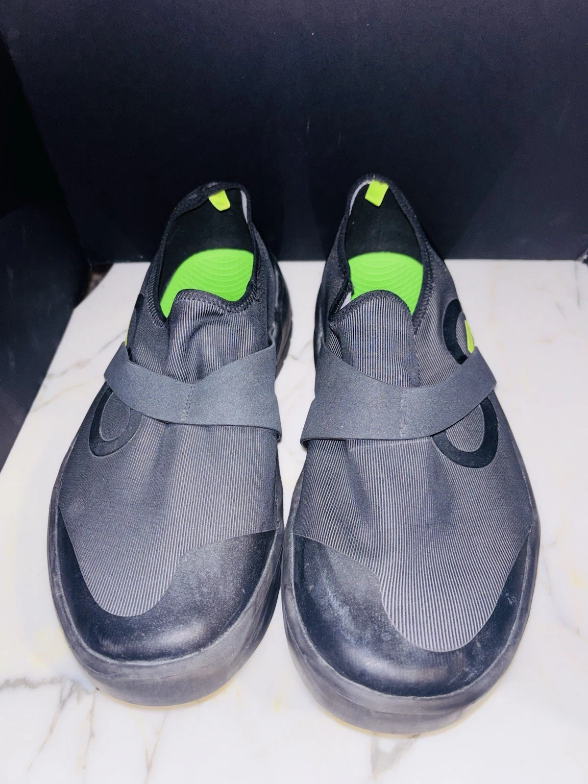 Oofos Shoes Mens 13 OOmg Fibre Low Slip On Recovery Comfort Black Casual