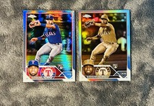 Ezequiel Duran 2023 Topps Chrome Sepia Refractor & Prism Rookie Refractor