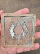 Vintage International Harvester Truck Triple Diamond Hood Emblem Insert 1949-52 Vintage International Harvester Truck Triple Diamond Hood Emblem Insert 1949-52
