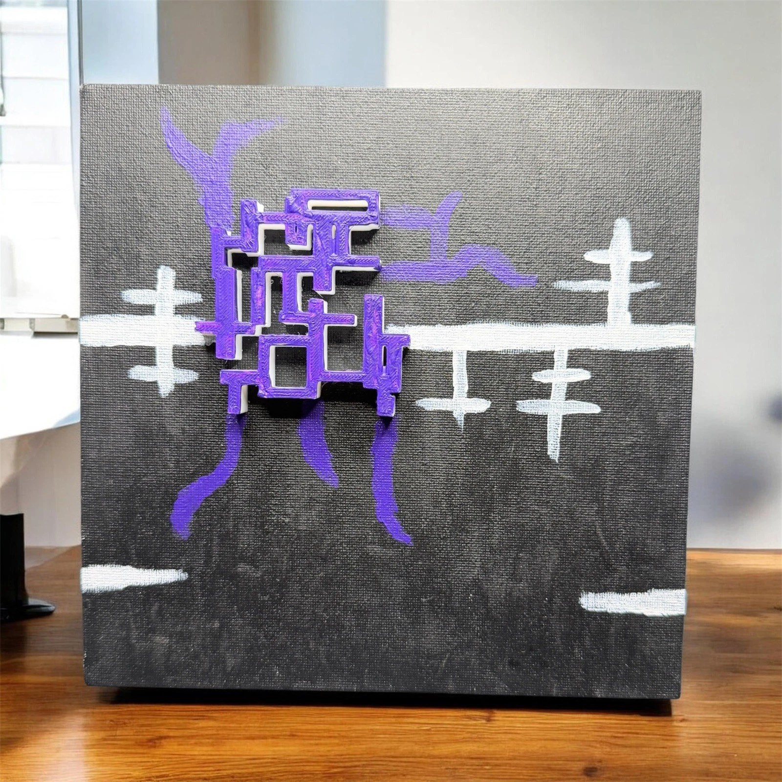 Abstract Wall Art 3D Printed Hand Painted Textured Cyberpunk Futuristic
Opens in a new window or tab