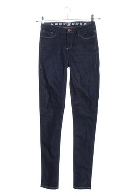 ESRA High Waist Jeans Damen Jeans Gr. DE 32 blau Casual-Look