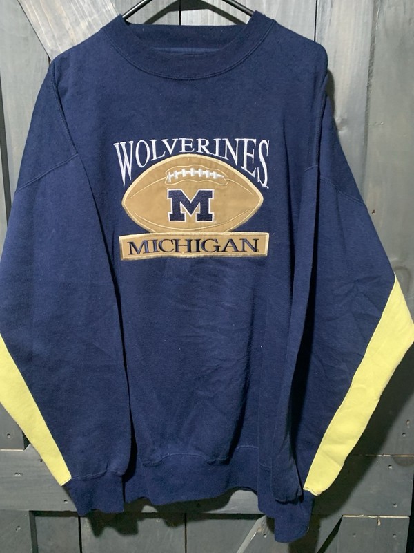 Vintage Michigan Wolverines Football Curable Sportswear Crewneck Sweatshirt. XL
