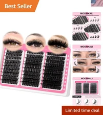 Lash Clusters Kit 300Pcs Volume Mixed Styles D Curl 60D 80D 100D Bond Seal Glue