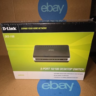 D-Link DES (DES1105) 1Gps Total Network-Attached Storage 5-Ports External Switch