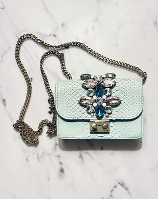Tasche Damen Pythonleder Der Marke Gedebe -wie Neu Luxus Fashion Clutch