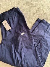 Nike Sportswear Club Woven Cargo Pants Mens XL Blue Straight Leg DX0613-410 NEW
