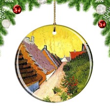 Van Gogh Street In Saintesmaries Paintin Christmas ornament city travel souvenir