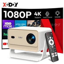 XGODY 700ANSI Projector 4K FHD BT 5G WIFI Home Theater Movie Whale Os HDMI USB