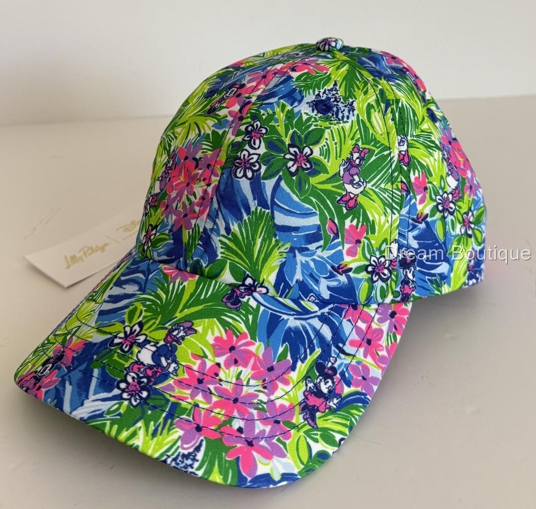 Lilly Pulitzer x Disney Floral Baseball Cap NWT Lilly Pulitzer NWT Run Around Hat Disney Dreamin | eBay main image 2