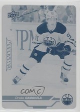 2018-19 Upper Deck Compendium Printing Plate Cyan 1/1 Drake Caggiula #162 0zu