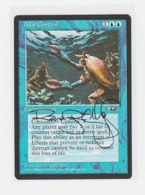 Magic the Gathering ~ Tidal Control ~ M/NM ~ Alliances ~ Signed by Artist #2