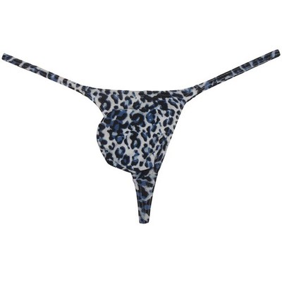 QiaTi String Tanga Herren Leoparden sexy unterwäsche G String für Tiger