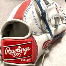 Rawlings HOH 11  All Positions White/Red RHT Japan BaseBall Glove Dual Palm Tech