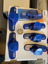 Lot of 6 Fiskars scrapbooking crafting border punches Snowflake Rope Leaves