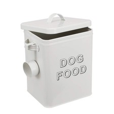 airtight Dog Treat container bin and DOG Food Storage Tin with Lid With Handl...