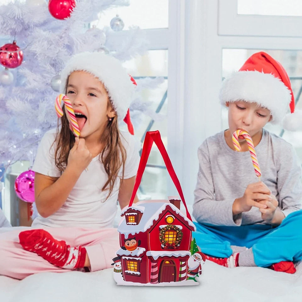 Weihnachtsbaum Anhänger Party Deko Kamin Fenster Geschenk Säckchen Apfel Süß - Bild 3 von 4
