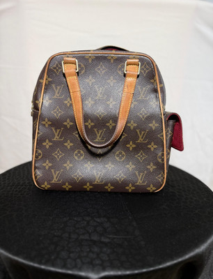 Louis Vuitton Excentri-Cite Shoulder Bag Brown Canvas