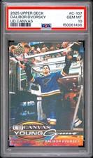 1496 Dalibor Dvorsky 2025 Upper Deck #C-107 UD Canvas Young Guns RC PSA 10